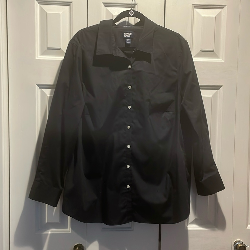 Lands End Long Sleeve Broadcloth Shirt